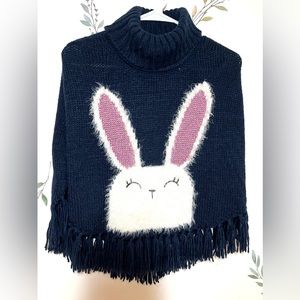 H&M Navy Blue Bunny Poncho Easter